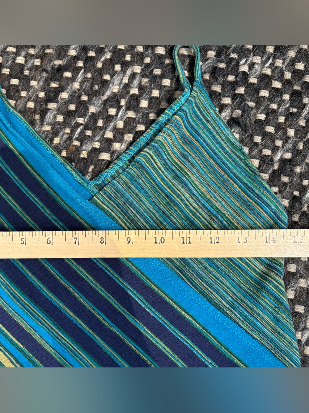 Vintage 90s Compliance Alliance By Shelli Segal Striped Maxi Column Dress - Picture 5 of 6